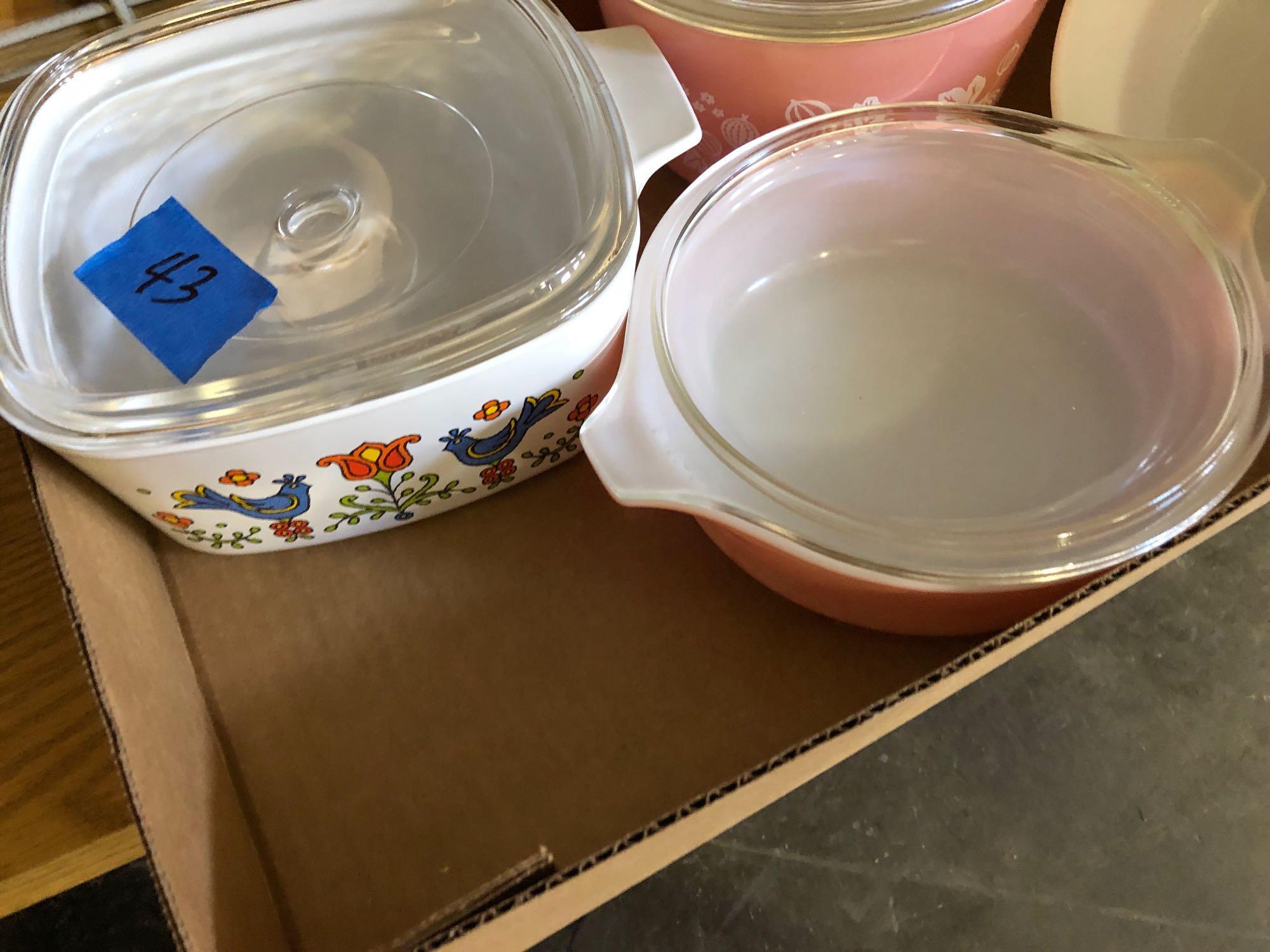 Variety of Corning Ware & Pyrex Casserole Dishes