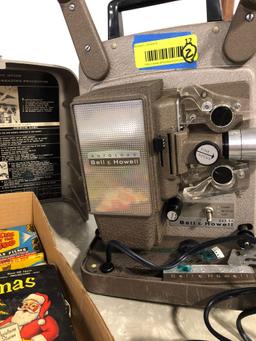 Bell & Howell Projector With very Old 8 MM Movies