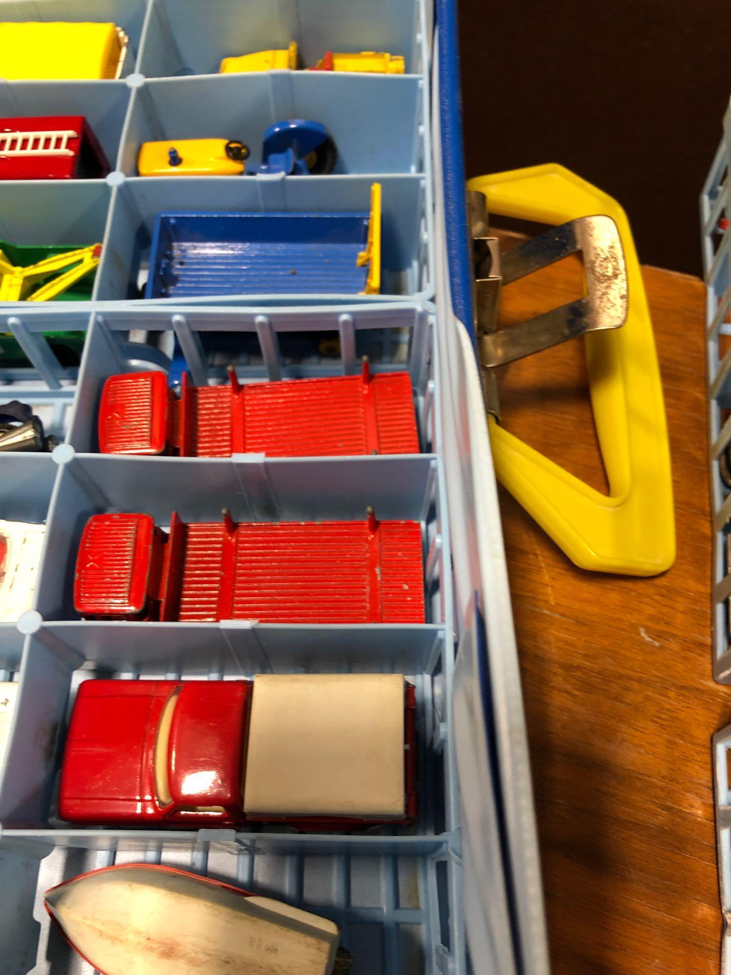 Matchbox Cars / Cases & a display case