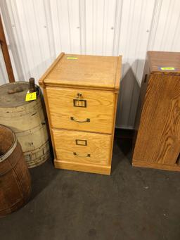 Two Drawer locking file cabinet with keys