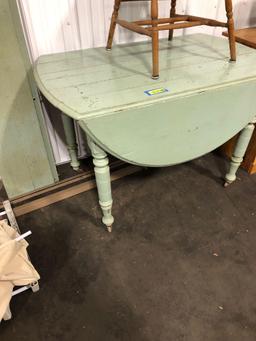 Antique table with two Inserts and Non Matching Chair