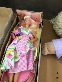 Dolls toddler size Princess Peggy Playmate , Cabbage Patch Dolls and Spring Petal Barbie Doll