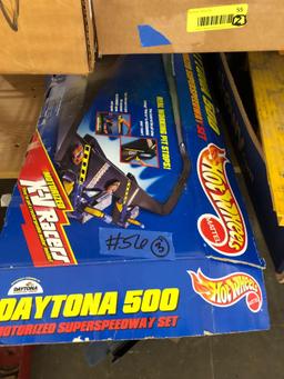 Antique Erector Set, Daytona 500 Hot Wheels and more