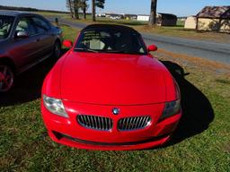 #1007 2006 BMW CONVERTIBLE Z4 102208 MILES 6 SP MANUAL BMW BUSINESS CD LEAT