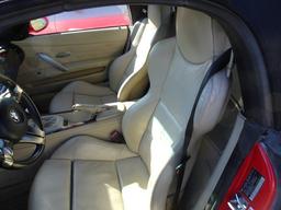 #1007 2006 BMW CONVERTIBLE Z4 102208 MILES 6 SP MANUAL BMW BUSINESS CD LEAT