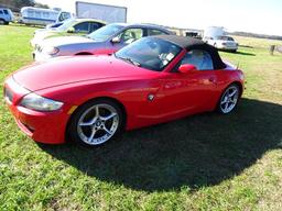 #1007 2006 BMW CONVERTIBLE Z4 102208 MILES 6 SP MANUAL BMW BUSINESS CD LEAT