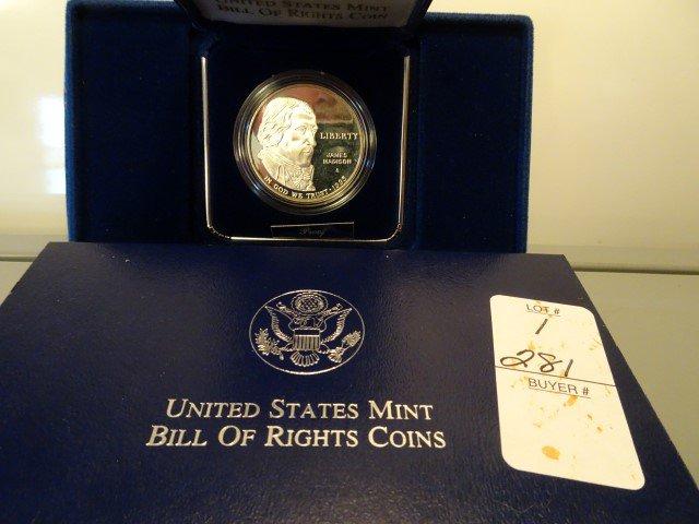 UNITED STATES MINT BILL OF RIGHTS COINS