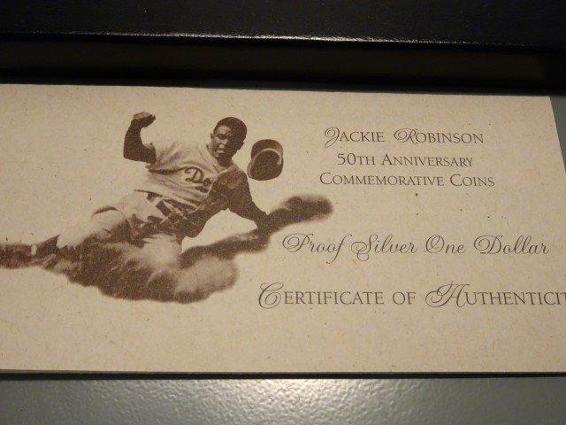 JACKIE ROBINSON 50TH ANNIV COMMEMORATIVE COIN PROGRAM UNITED STATES MINT PR