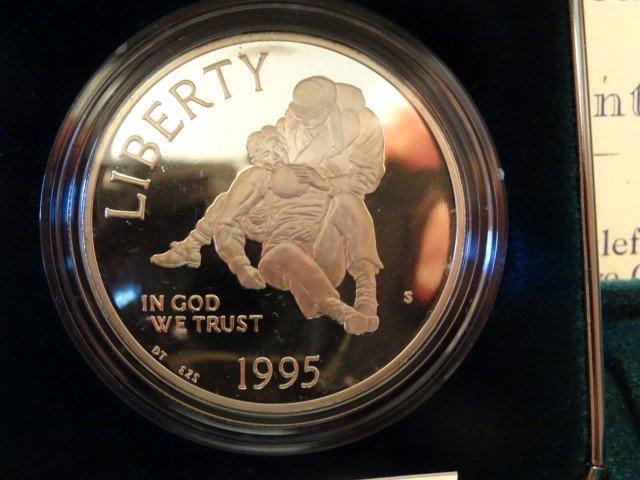 1995 CIVIL WAR BATTLEFIELD COMMEMORATIVE COIN PROOF SILVER DOLLAR