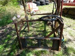 CUSTOM BUILT HYD PIPE STRAIGHTNER 3 & 2 WITH SKID LOADER ATTACHMENT