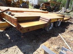 1996 TALBERT TILT TRAILER 26' WITH 21' DECK DIAMOND PLATE TANDEM DUAL AXLE