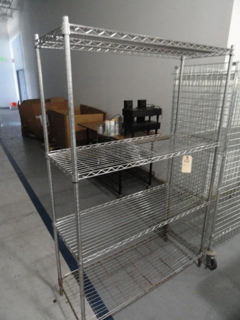 4 TIER WIRE SHELVING BY SHELF TECH 74 X 48 X 18