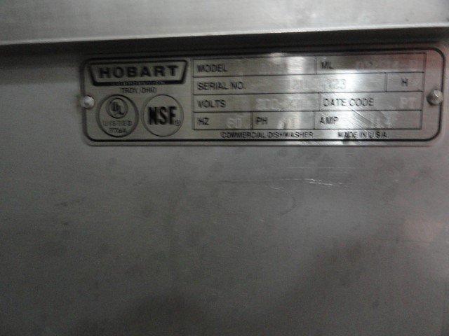 HOBART DISHWASHER MOD AM14 SN 121024323 VOLT 230 AMP 11.4