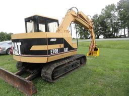 #1701 CAT E70B EXCAVATOR 3205 HRS WITH ELEC THUMB ATTACH 12 & 40 J/N 25294
