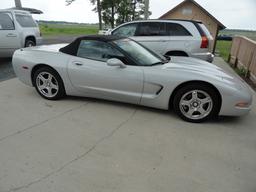 #5201 1999 CHEVROLET CORVETTE CONVERTIBLE 60000+ MILES 6 SPEED MANUAL TRANS