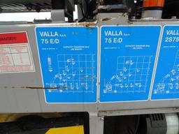 #3301 2012 VALLA 75 E DECK CRANE ELECTRIC 265 HRS MAX LIFTING CAPACITY 1650