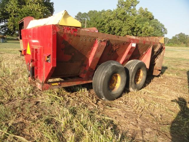 NEW HOLLAND SIDE DISCHARGE MANURE SPREADER MISSING IMPELLER ROUGH CONDITION