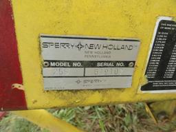 NEW HOLLAND 256 HAY RAKE SN 619107 MISSING ONE FRONT TIRE