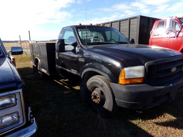 #8301 1999 FORD F350 209813 MILES DUALLY 7.3 POWER STROKE DSEL UTILITY BODY