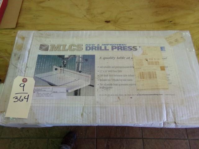 NEW IN BOX MLCS NEW AND IMPROVED DRILL PRESS TABLE 12 X 24 INCH DRILL PRESS