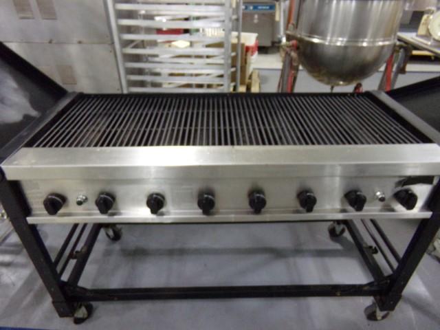 PROFESSTIONAL 56 X 24 PORTABLE RADIANT CHARBROILER PROPANE WITH SPARK LIGHT