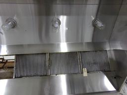 CAPTIVE AIRE 12' STAINLESS STEEL HOOD WITH RETURN AIR JOB #1262534 HOOD #1