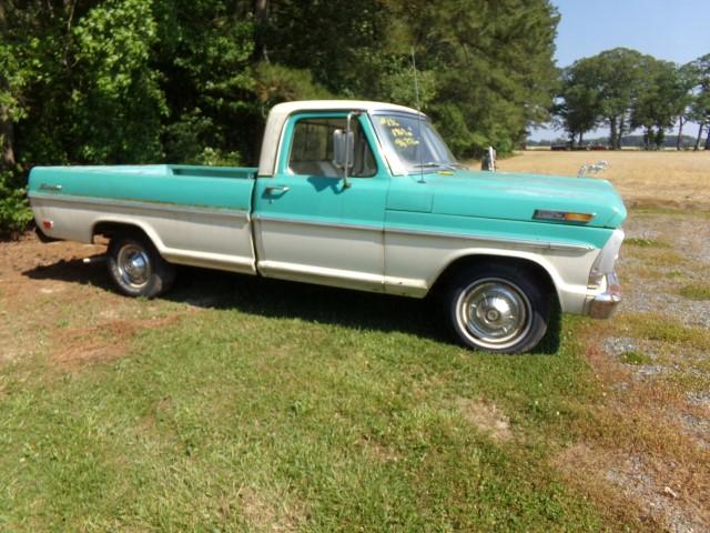 1969 FORD 100 RANGER 96752 MILES V8 360 3 ON THE TREE TRANSMISSION REG CAB