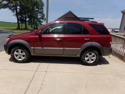 #5109 2005 KIA SORRENTO EX 4X4 117867 COLD A/C PWR PKG CRUISE SUNROOF AM FM