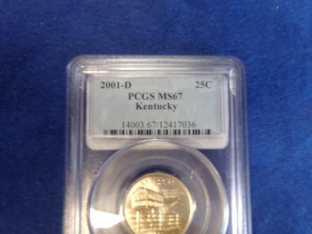 "13 2004-P WI 25C  PCGS MS67 WISCONSIN