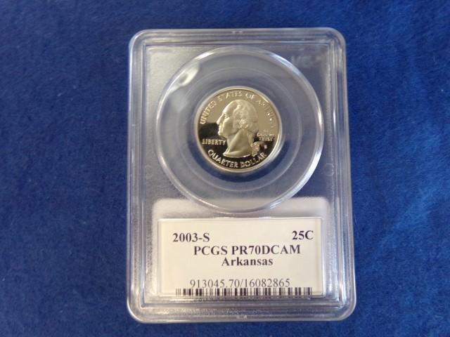 "25 2012-S 25C  PCGS PR70DCAM ACADIA NP