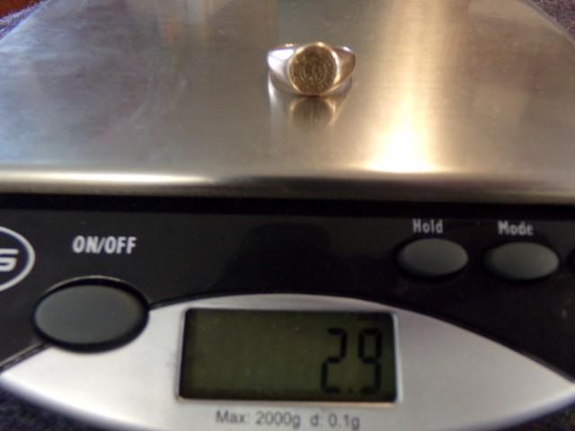 10K YELLOW GOLD RING UNIV. NORTH. OHIO 2.9 DWT