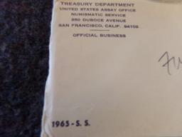 2 TREASURY DEPARTMENT UNITED STATES ASSAY OFFICE  1965-S.S