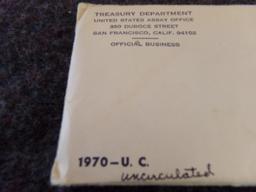 TREASURY DEPARTMENT UNITED STATES ASSAY OFFICE 1970-U.C