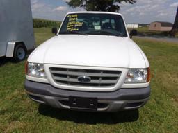 #1104 2003 FORD RANGER ODOMETER  68731 MILES AUTO TRANS 2.3 ENG 16 VAL AM F
