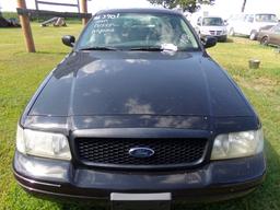 #3701 2009 FORD CROWN VIC 180000 MILES PWR PKG POLICE INTERCEPTOR AM FM BUC