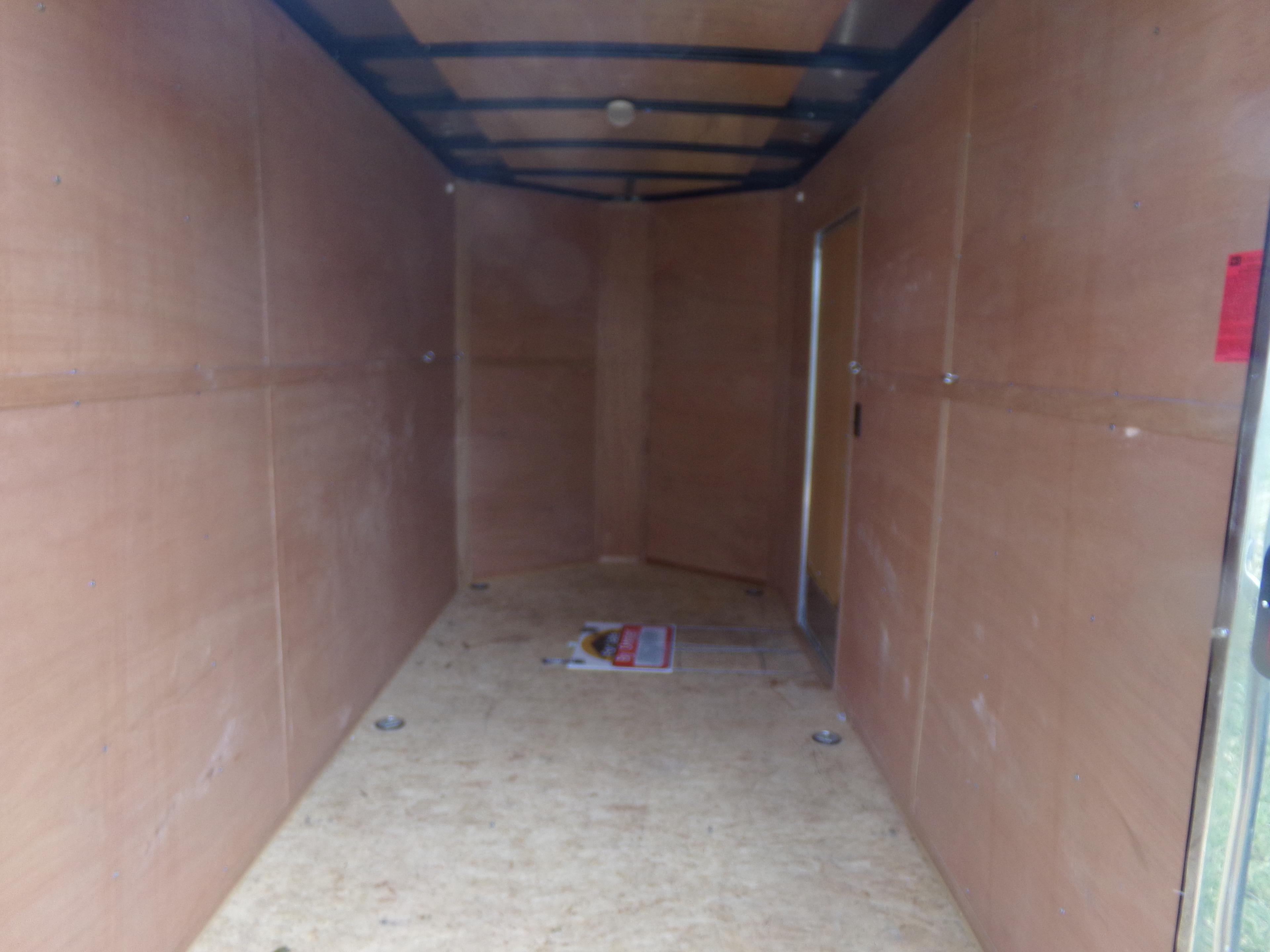 #1401 2017 ENCLOSED TRAILER BY INTERSTATE 6 X 12 VNOSE SINGLE AXLE RAMP GAT