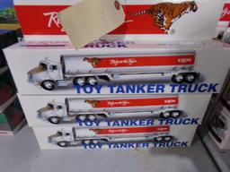 SIX NEW IN BOX EXXON TOY TANKER TRUCKS DUAL SOUND SWITCH FOR HORN AND BACK