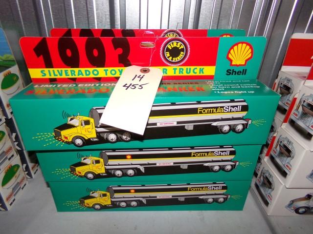 SIX NEW IN BOX 1993 SILVERADO TOY TANKER TRUCKS SHELL 1ST IN SERIES LIMITED