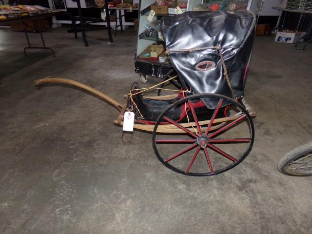 ANTIQUE CHILDS RICKSHAW