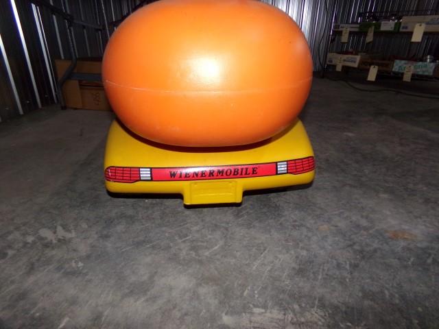 TOY PEDAL OSCAR MAYER WIENERMOBILE APPROXIMATELY 46 INCH LONG BY 21 INCH WI