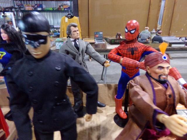 BOX LOT OF CAPTAIN ACTION FIGURES SPIDERMAN KATO AND MORE