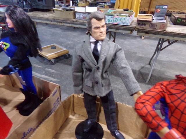 BOX LOT OF CAPTAIN ACTION FIGURES SPIDERMAN KATO AND MORE