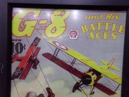 G8 BATTLE ACES REPRODUCTION FRAMED POSTER APPROX 17 X 12