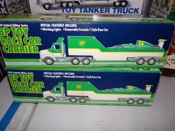 THREE NEW IN BOX 1994 LIMITED EDITION SERIES BP TOY RACE CAR CARRIER