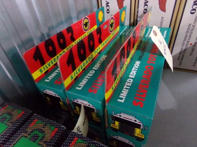 SIX NEW IN BOX 1993 SILVERADO TOY TANKER TRUCKS SHELL 1ST IN SERIES LIMITED