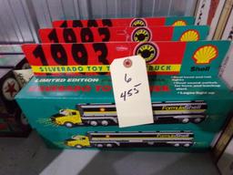 SIX NEW IN BOX 1993 SILVERADO TOY TANKER TRUCKS SHELL 1ST IN SERIES LIMITED