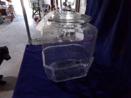 LANCE COUNTER TOP GLASS JAR APPROX 12 INCH TALL