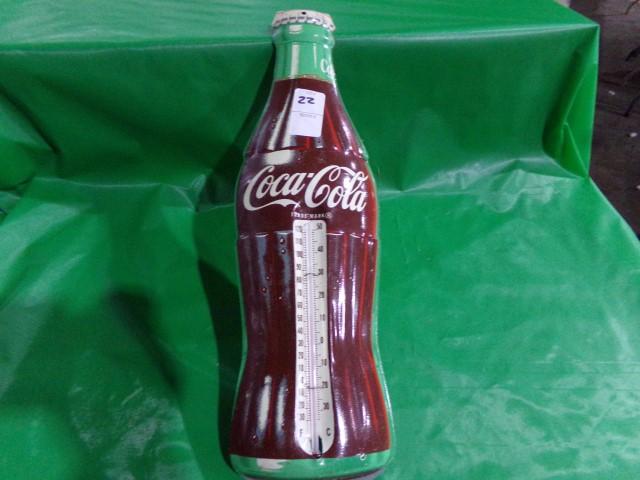 COCA COLA BOTTLE THERMOMETER APPROX 16" MADE BY DONASCO