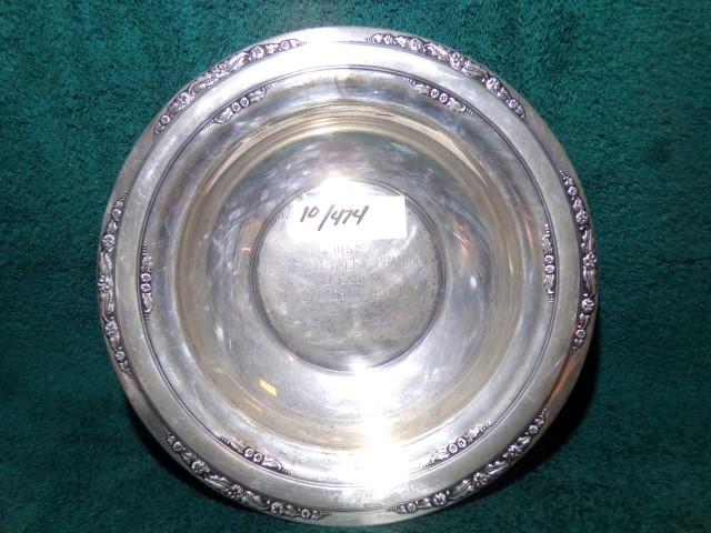 COURTSHIP INTERNATION STERLING BOWL TROPHY INSCRIBED 1952 MARYLAND SKEET CH