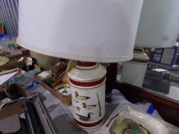 LOT TO INCLUDE DUCK COASTER LAMP AND MORE